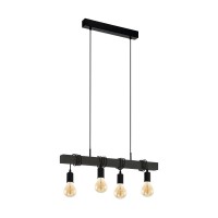LUSTRE, Black Friday - Lustră TOWNSHEND E27 4X40W IP20 700mm 44061, LED-Zone.ro