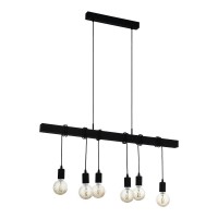 LUSTRE, Black Friday - Lustră TOWNSHEND E27 6X40W IP20 1000mm 44062, LED-Zone.ro