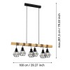 Lustră TOWNSHEND 5 E27 6X60W IP20 1000mm 44076