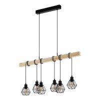 LUSTRE, Black Friday - Lustră TOWNSHEND 5 E27 6X60W IP20 1000mm 44076, LED-Zone.ro
