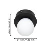 Aplică / Plafonieră MOSIANO LED 3.3W IP44 900659