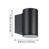 Aplică IZZALINI GU10-LED 2.8W IP44 900995