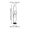 Lampadar GIANELLA LED 38W IP20 901015
