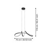 Lustră CALAROSSA-Z LED 22W IP20 901159