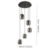 Lustră CIAMPINO E27 5X28W IP20 Ø540mm 901194
