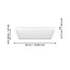 Panou LED ROVITO 17W 2700K. 4000K. 6500K IP44 901452