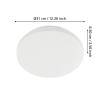 Aplică / Plafonieră APPRODO LED 18W 3000K IP54 901527