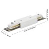 Conector mijloc șină TB MIDDLE FEEDER alb 99738