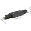Conector mijloc șină TB MIDDLE FEEDER negru 99746