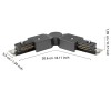 Conector unghi reglabil șină TB 99747