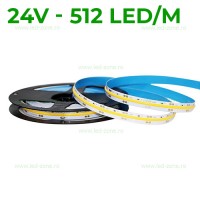 BENZI LED 24V, Banda LED COB 512 LED/ML Interior 24V, LED-Zone.ro