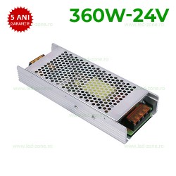 Sursa Alimentare Banda LED 24V 360W Slim Premium