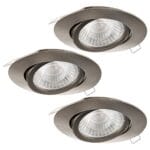 Set 3 spoturi încastrate TEDO 1 GU10 3X4.8W IP20 95359