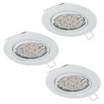 Set 3 spoturi încastrate PENETO GU10 3X4.6W IP20 94406