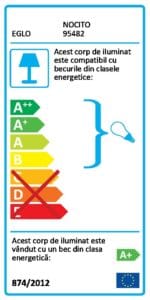 Aplică / Plafonieră NOCITO GU10 3W IP20 95482 - imagine 2