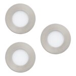 Set 3 spoturi încastrate FUEVA-Z LED 3X2.8W IP20/IP44 900111