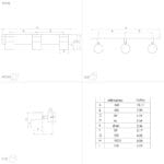 Aplică / Plafonieră CARTAGENA GU10 3X4.5W IP20 39648 - imagine 2