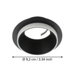 Ramă spot încastrat CAROSSO GU10 35W IP20 900453 - imagine 2