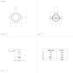 Ramă spot încastrat CAROSSO GU10 35W IP20 900455 - imagine 2