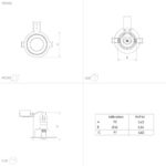 Ramă spot încastrat CAROSSO GU10 35W IP20 900456 - imagine 2