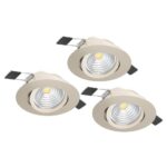 Set 3 spoturi încastrate SALICETO LED 3X6W IP20 900746