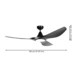 Ventilator plafon cu lumină PORTSEA LED 19W IP20 35114 - imagine 5