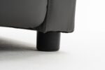 Fotoliu Recliner din Piele Ecologică, Spatar Rabatabil si Suport Picioare Extensibil, Gri - imagine 15