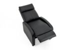 Fotoliu Recliner din Piele Ecologică, Spatar Rabatabil si Suport Picioare Extensibil, Negru - imagine 16