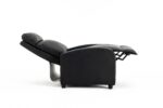 Fotoliu Recliner din Piele Ecologică, Spatar Rabatabil si Suport Picioare Extensibil, Negru - imagine 22