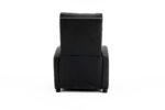 Fotoliu Recliner din Piele Ecologică, Spatar Rabatabil si Suport Picioare Extensibil, Negru - imagine 25