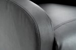 Fotoliu Recliner din Piele Ecologică, Spatar Rabatabil si Suport Picioare Extensibil, Negru - imagine 6