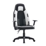 Scaun de Gaming,  Negru-Alb, WF-6049