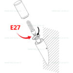 Aplica LED Exterior E27 Senzor HELSINKI - imagine 3