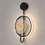 Aplica LED 18W cu Ceas Neagra LZ22106