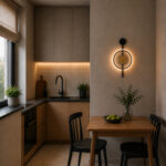 Aplica LED 18W cu Ceas Neagra LZ22106 - imagine 3