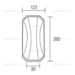 Aplica LED 24W Exterior Neagra Tango - imagine 2