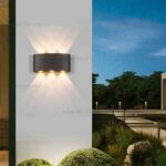 Aplica LED 2x3W Exterior Negru LZ2056-6 Alb Natural - imagine 2