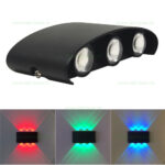 Aplica LED 2x3W Exterior Negru LZ2056-6 RGB Dinamic