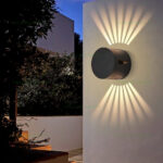 Aplica LED 2x3W Exterior Rotunda Neagra Multi Fascicul LZ2125 - imagine 2