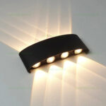 Aplica LED 2x4W Exterior Negru LZ2056-8 Alb Natural - imagine 5