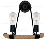 Aplica 2 Socluri E27 Rustic ROPE2W