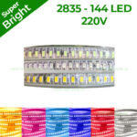 Banda LED 2835 144 SMD/ML 220V Super Bright - imagine 4