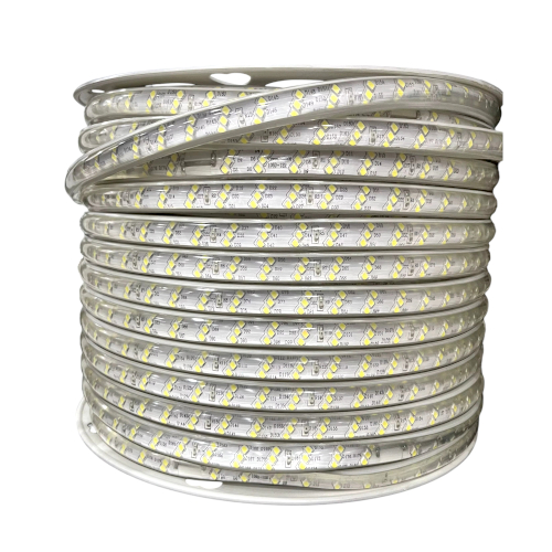 Banda LED 2835 276 SMD/ML Furtun Silicon 220V Lupa Rola 50m Banda LED 2835 276 SMD/ML Furtun Silicon 220V Lupa Rola 50m - imagine 1