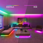 Banda LED 5050 30 SMD/ML Silicon Digitala RGB 12V - imagine 3