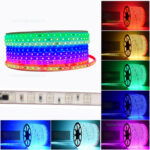 Banda LED 5252 60 SMD/ML RGB Digitala 220V Autoadeziva