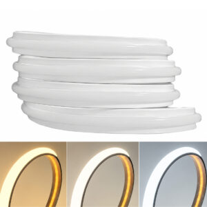 banda led cob 220v alba slim silicon mat autoadeziva taiere 10cm sn1