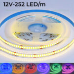 Banda LED COB 252 LED/ML Interior Diverse Culori 12V