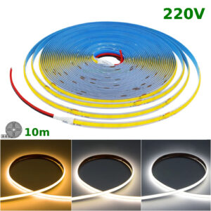 banda led cob 296 ledml interior 220v rola 10m