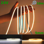 Banda LED COB 400 LED/ML Interior 5mm 24V Rola 10m