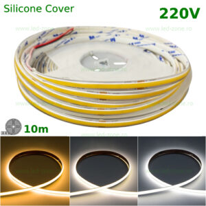 banda led cob 480 led silicon 220v rola 10m pp1